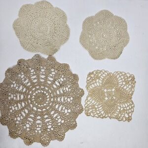 Doilies 1 Square And 3 Round Measure Measurements In Descrption